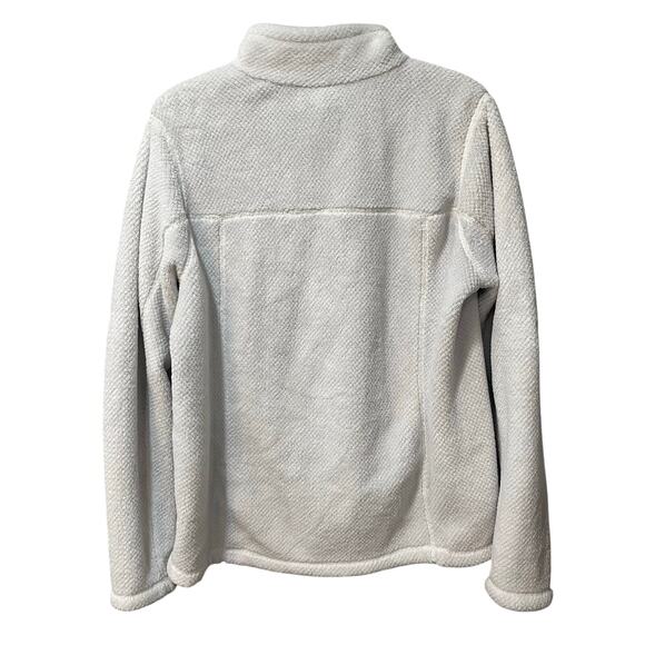 Patagonia Women's Re-Tool Snap-T Fleece Pullover Raw Linen/White Sz XL - Picture 3 of 10
